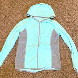 Teal light jacket